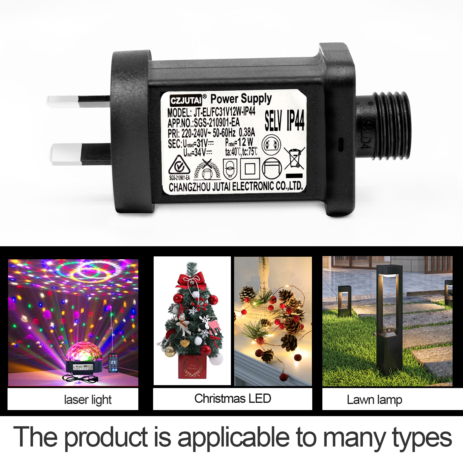 CZJUTAI 31V 15W LED-Netzteil - IP44 Für Weihnachtsbeleuchtung