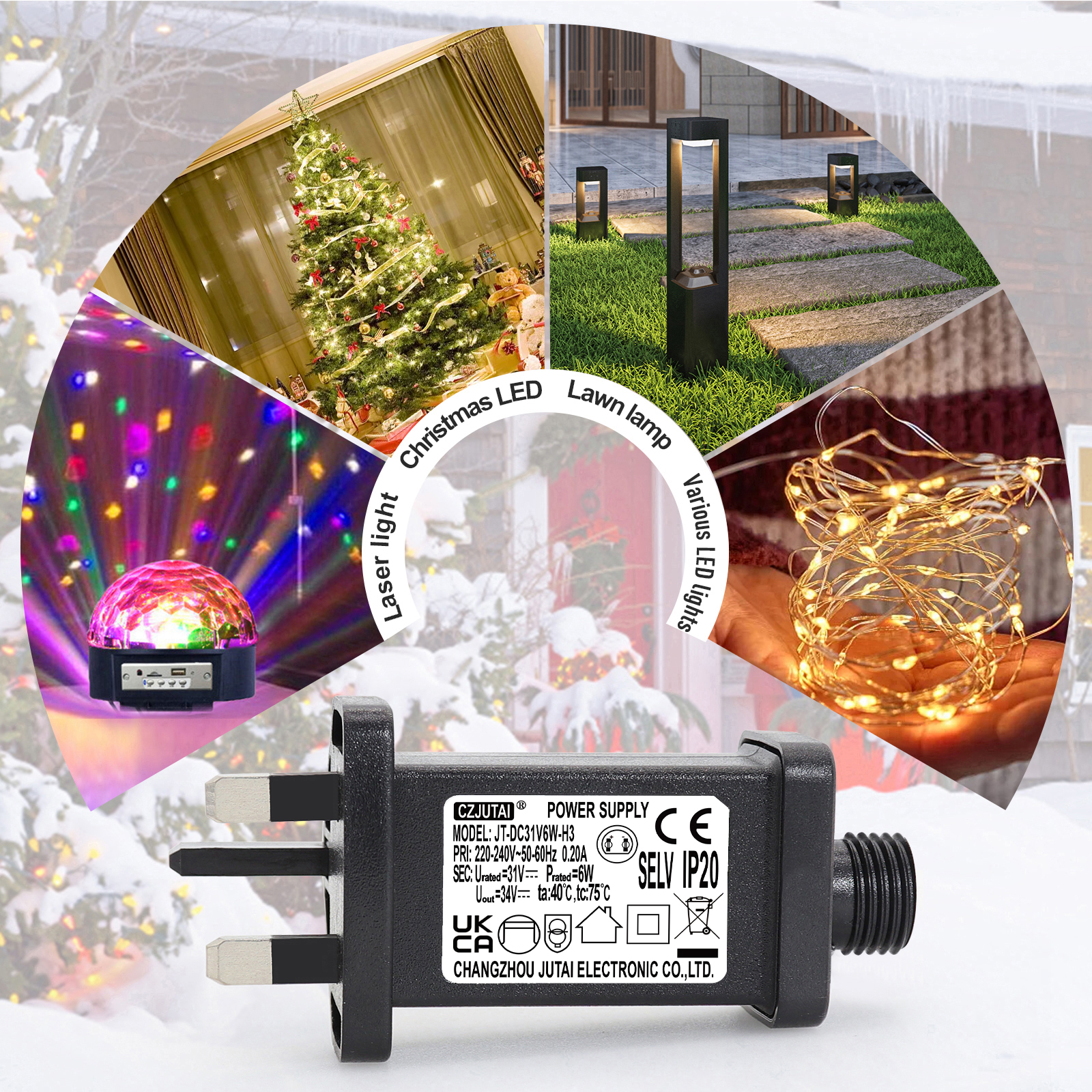 CZJUTAI Power Supply for JT-DC29V6W-E2 29V 6W Christmas Light Kh